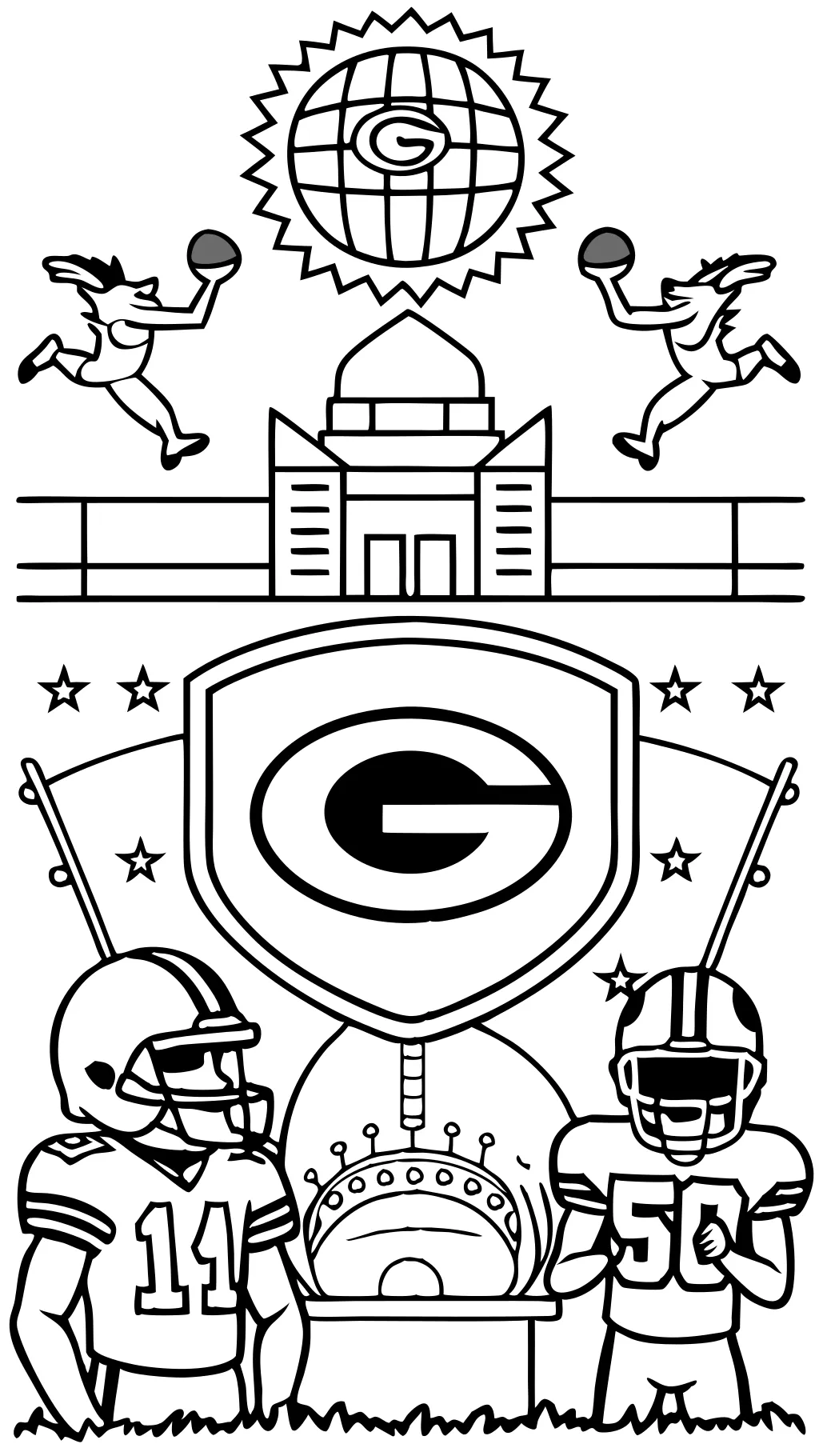 coloring pages packers